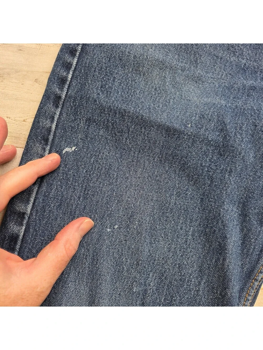 Levi's Jeans 505 Straight Leg 38x32 Men's Work Used Broken in Comfortable